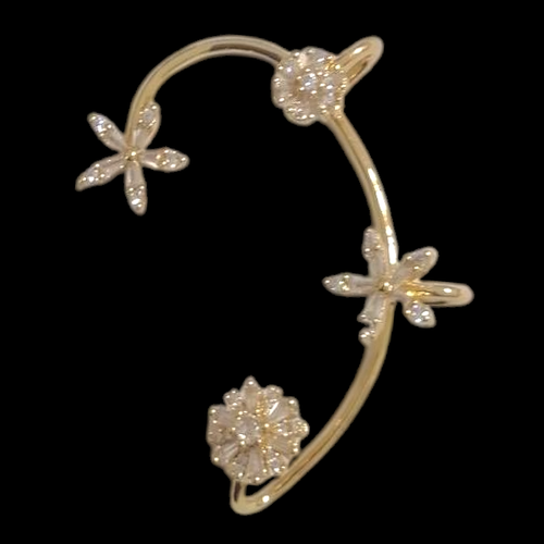 گوشواره زنانه نگین دار ایرکاف طرح طلا از برند YSX