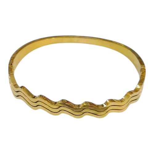 دستبند النگویی زنانه طرح طلا