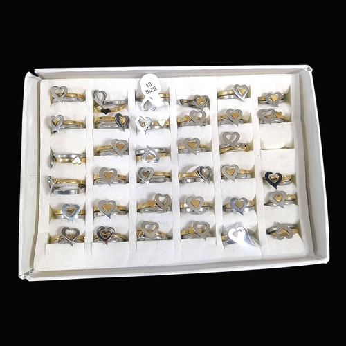 انگشتر دوتایی استیل طرح قلب