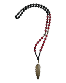 گردنبند اونیکس با آویز برگ