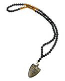 گردنبند اونیکس با آویز سپر