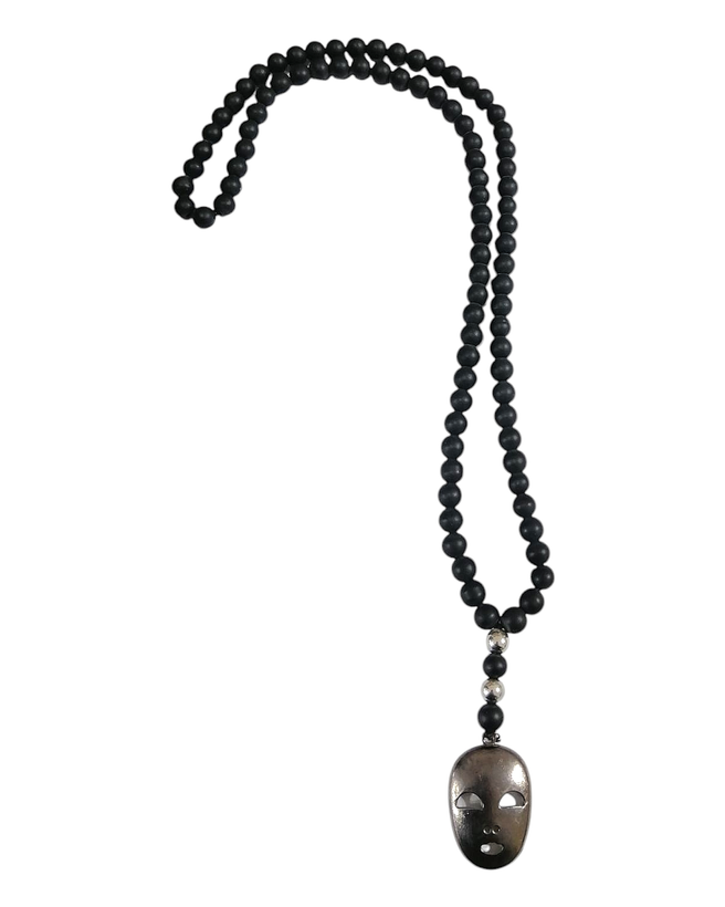 گردنبند اونیکس با آویز ماسک