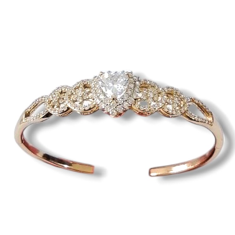 دستبند النگویی زنانه طرح طلا ژوپینگ XUPING