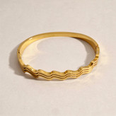 دستبند النگویی زنانه طرح طلا زیگزاگ