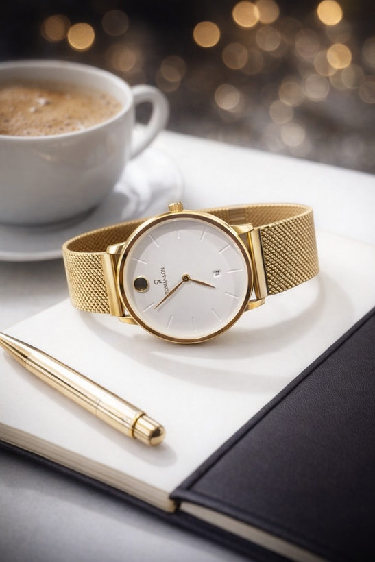 ساعت مچی حصیری از برند رومانسون ROMANSON