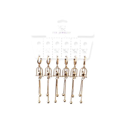 گوشواره آویز زنانه طرح طلا